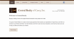 Desktop Screenshot of central-realtyinc.com